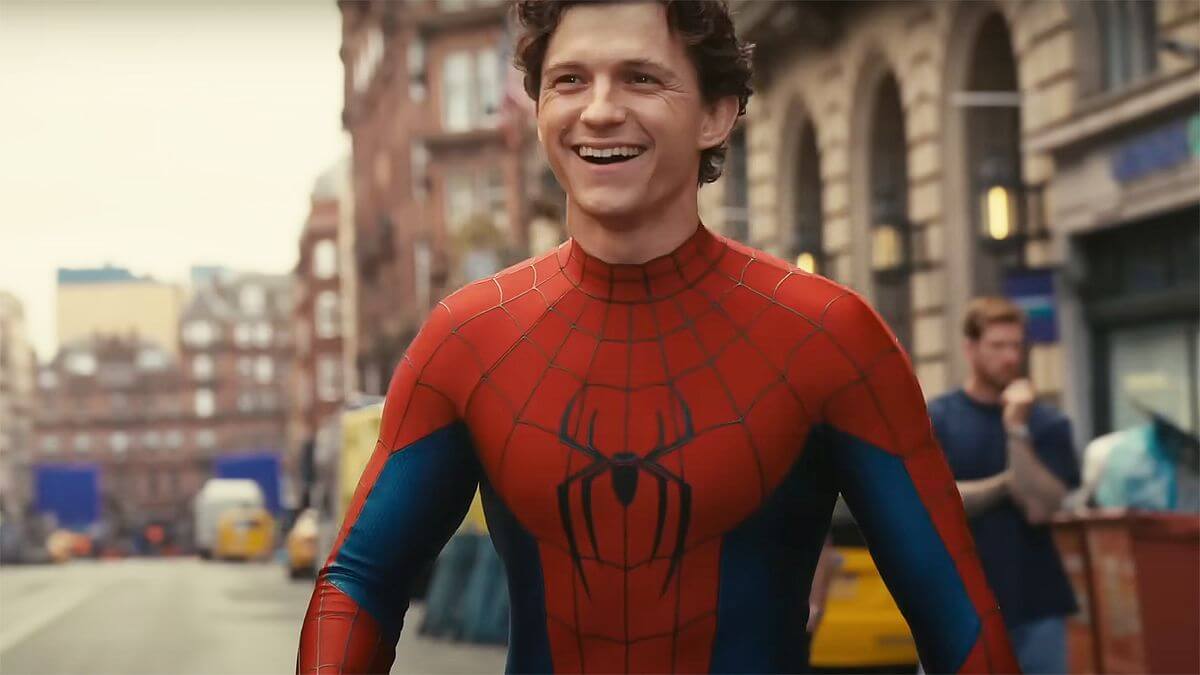 Spider-Man Brand New Day movie review Tom Holland blockbuster banner