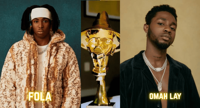 Fola and Omah Lay leading the 18th Headies Awards nominations